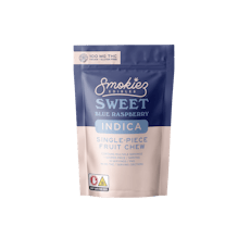 Smokiez Sweet Blue Raspberry Indica Gummies 10mg x 10-Pack