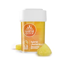 Wana Quick | Limoncello | Hybrid | 10 Pack Gummies | 100mg