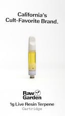 Raw Garden | Ze Chem | Live Resin Cart | 1g