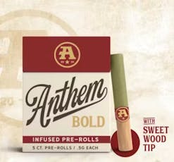 ANTHEM ( BOLD ) | BERRY GELATO | WOOD TIP PRE-ROLL | 5PK | 2.5G