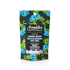 Smokiez Sour Gummies 100mg (1pk) - Blue Raspberry
