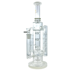High Point Glass | Bong | Water Pipe | 15" | Matrix Perc Multi Arm Recycler | Assorted
