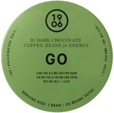 GO Beans: Energy - THC:CBD Chocolate 20 Pack (100mg)