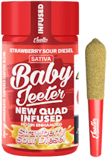 Liquid Diamonds Rosin Kief Infused Strawberry Sour Diesel - Pre-Roll 5 Pack (2.5g)