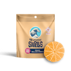 Peach Bellini Breeze "Swells" 100mg single gummies - Tsunami