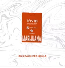 VIVID - PREROLL - 0.5G - 5PK - COLLARD GREENS - INDICA HYBRID
