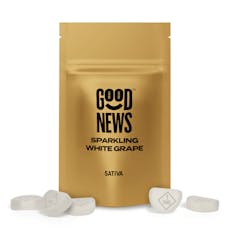 Good News | Sparkling White Grape w/Caffeine 10ct | 110mg Gummies