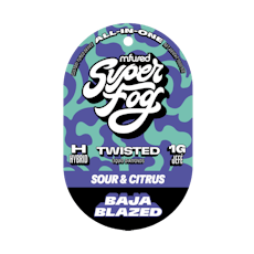 SUPER FOG | BAJA BLAZED | "TWISTED" LIQUID DIAMONDS | AIO VAPE | 1G