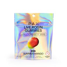 Pax Live Rosin Gummies: 100mg - Juicy Mango