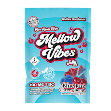 Mellow Vibes Jelly 1:1:1 (THC/CBD/CBN) 100mg - Blueberry