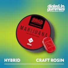 DIALED IN - GUMMIES ROSIN - 300MG - 10PK - STRAWBERRY - HYBRID
