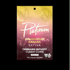 Platinum Strawberry Banana Sativa Gummies | 200mg