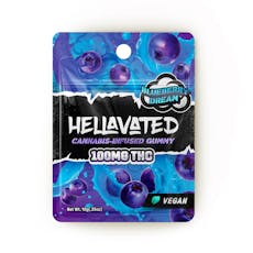 Hellavated - Blueberry Dream - Gummies 10pk - 100mg (10 x 10mg)