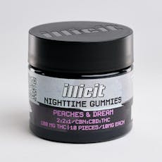 2:2:1 CBD:CBN:THC Peaches & Dream Gummies 10pk