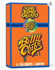 BILLY CLUBS | KING KONG GELATO | PRE-ROLLS | 3.75G(5PK)