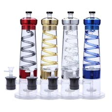 LFTD LAVA LAMP ELECTRIC GLASS TOBACCO WATER PIPE: BLUE