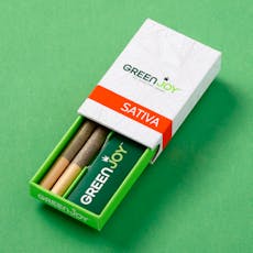 Green Joy | Ouzo 7 (S-H) Pre Rolls | 2 Pack (1g)