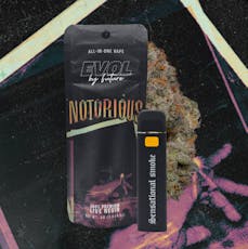 EVOL NOTORIOUS #1 LIVE RESIN DISPOSABLE 1G