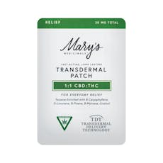 1:1 CBD:THC Relief Transdermal Patch