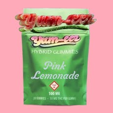 YUM-EEZ - GUMMIES - 100MG - 10PK - SOUR PINK LEMONADE - HYBRID