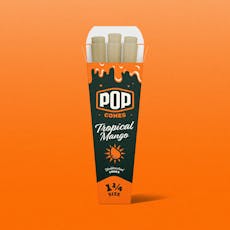 POP CONES - CONES - 1 1/14" - 6PK - TROPICAL MANGO