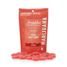 1000mg Gummies | Peach MAX (Sativa)