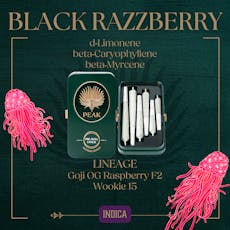 PEAK - PREROLL MULTI SIZE - 3.5G - 6PK - BLACK RAZZBERRY - INDICA