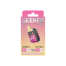 GEEKED BY MKX | ICE CREAM CAKE | INDICA | DISPOSABLE VAPE | 3G | REC
