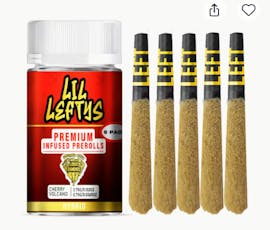 LEFT COAST | LIL LEFTYS | CHERRY VOLCANO | INFUSED PRE-ROLLS | 5PK(3.75G)