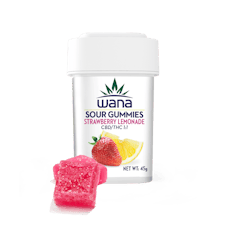 Wana Classic 1:1 Gummies (CBD/THC) 100mg - Strawberry Lemonade