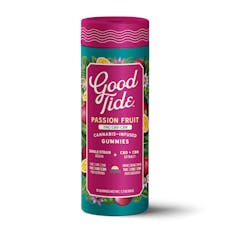 Good Tide - Passionfruit THC:CBD:CBN Rosin Gummies (100mg 10pk)