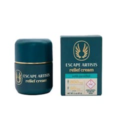 Escape Artists: Topical | Relief Cream 1:1:8 | Menthol | 100mg THC : 100mg CBG : 800mg CBD | 2oz