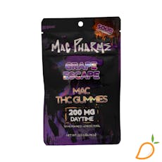 200mg 4pk Sour Grape Escape Gummies Mac Pharms