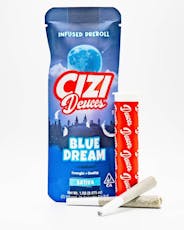 Cizi Deuces 2 pack infused Preroll 1.5g S Blue Dream