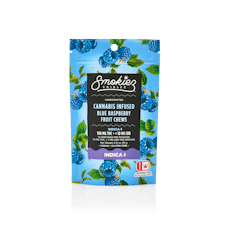 Smokiez-100mg Gummy-INDICA-Blue Raspberry