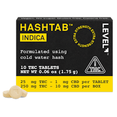 Level | Hashtab Indica 10pk 250mg