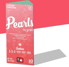Grön - Lychee Limeade 1:1:1 THC:THCV:CBC - 10 Pck 100mg Gummies