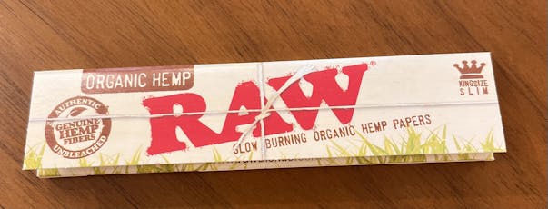 Raw Organic Hemp - King Size Slim Rolling Papers 32ct
