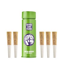 GDF: Infused Pre-Roll Pack | Tropical x Malibu Mirage | Super J's | 0.5g ea | 5pk
