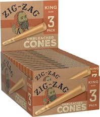 Zig Zag | Unbleached Cones (3pk) | King Size