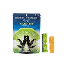 Emerald Sky - Mellow Melon 2:2:10 (THC/CBD/CBN) Edible Gummy 100mg