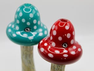 Carved Mushroom Puffco Top - Assorted Colors