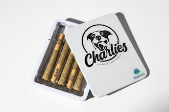 CHARLIES - PREROLL - 0.6G - 5PK - HASHBURGER - INDICA