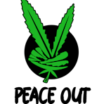 Peace Out Processing Logo