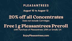20% off all Concentrates - Carts Not Included