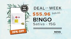 B!NGO SATIVA 15G 20% OFF