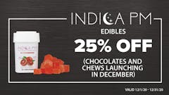 Indica PM Chocolates 150mg - 25% off