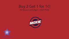 20% off all cartridges + Buy 2 Get 1 for 1¢ Moxie