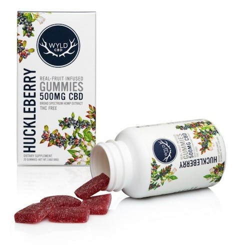 Wyld Huckleberry Gummies 500mg/10ct