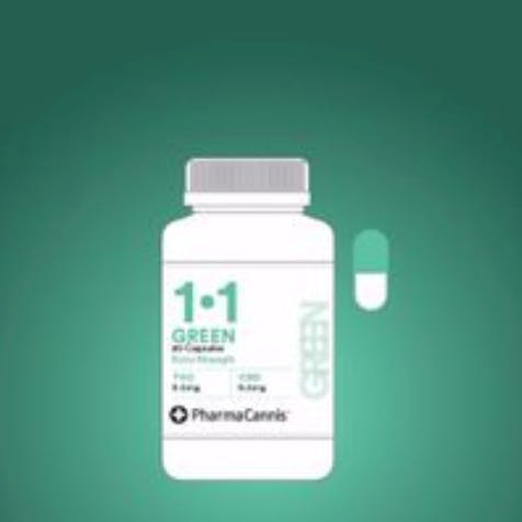 Green Capsules 1:1 Extra Strength (20/bottle)